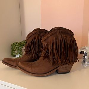 LIBERTY BLACK Vegas Moro Fringe Boots - LB 71129 D size 7.5